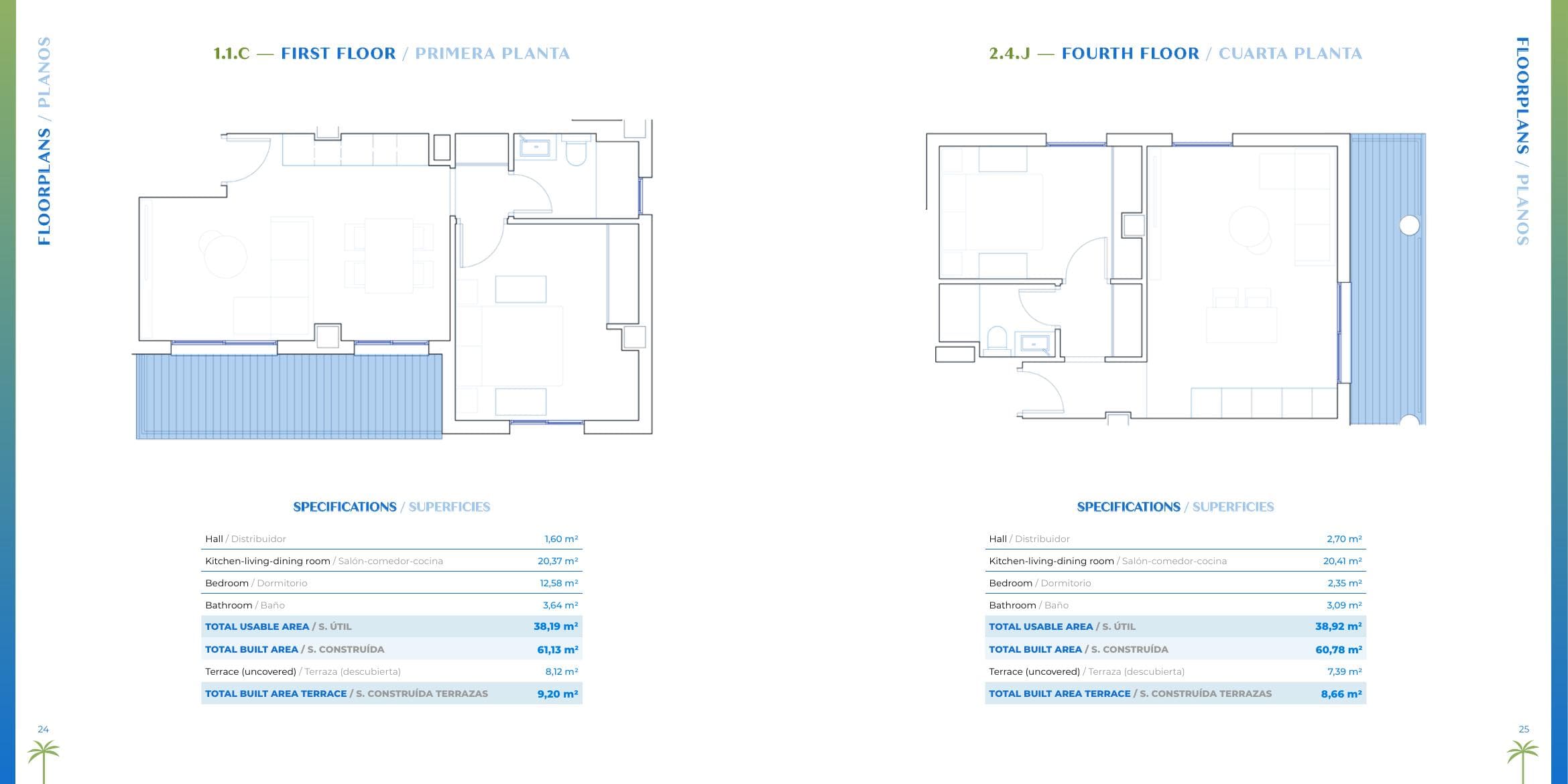 1.1.C — FIRST FLOOR · 61.13 m²